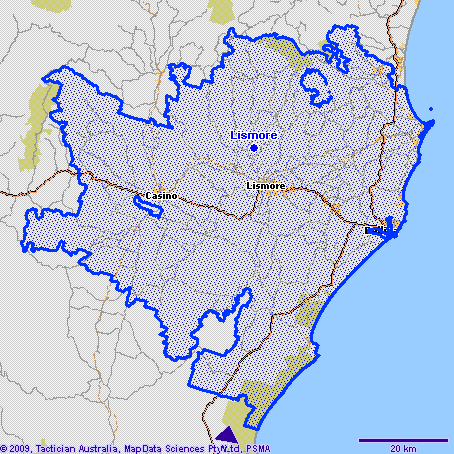 Lismore Map